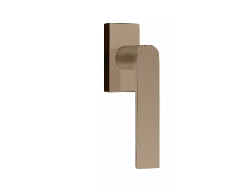 Draaikiep raamkruk links PVD licht brons Arc Piet Boon PBA101-DK